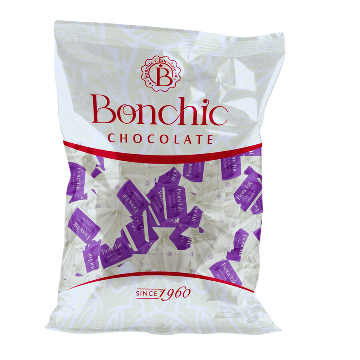 Bonchic Milk Chocolate delivers a delightful balance of sweetness and creaminess with every bite.