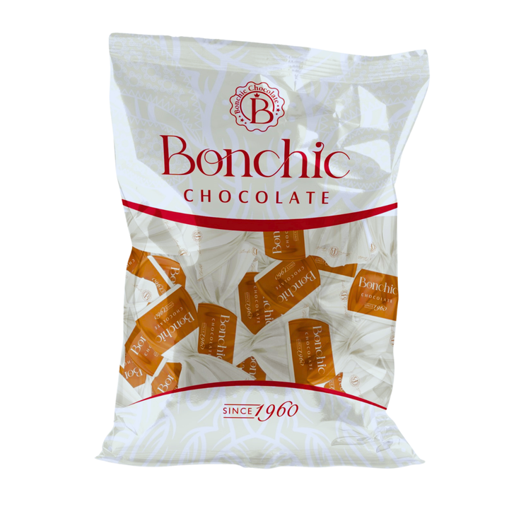 Bonchic Milk Chocolate delivers a delightful balance of sweetness and creaminess with every bite.