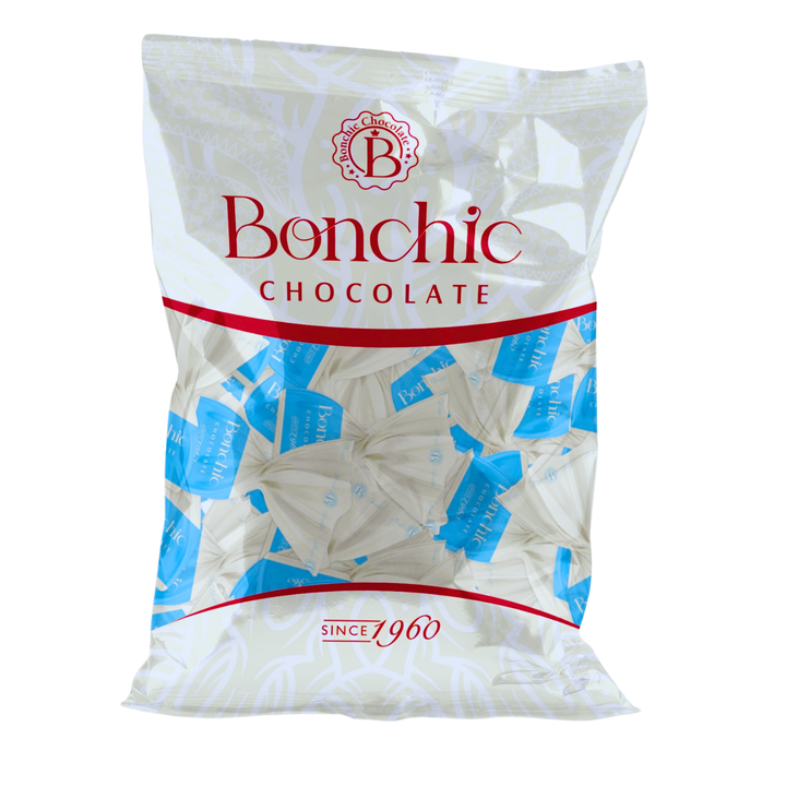 Bonchic Milk Chocolate delivers a delightful balance of sweetness and creaminess with every bite.
