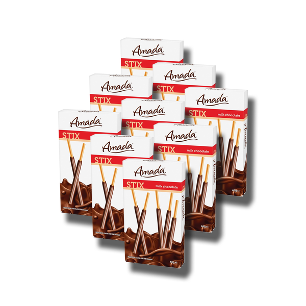 AMADA STIX MILK CHOCOLATE 12X40G