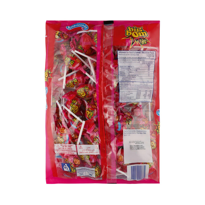 Americandy Big Bom Fresa Strawberry XL Double Chicle Double Bubble Gum 48x16g