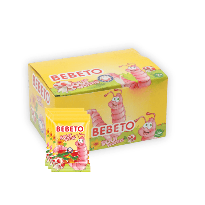 BEBETO 18g Sour Worms Jelly 4