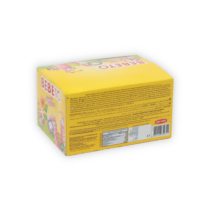 BEBETO 18g Sour Worms Jelly Gum 2