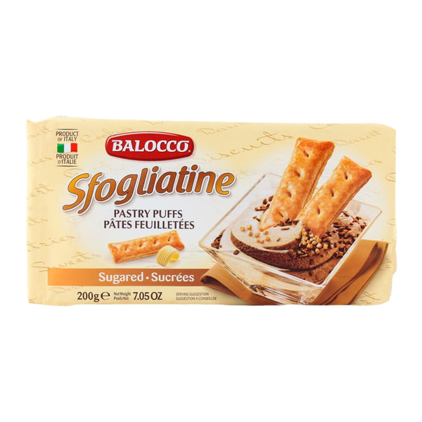 Balocco Sfogliatine Pastry Puffs Sugared 200g