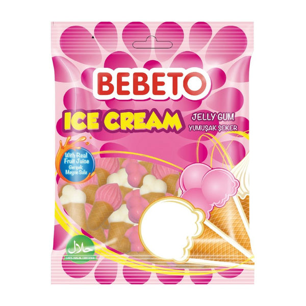 Bebeto Ice Cream Jelly Gum 80g