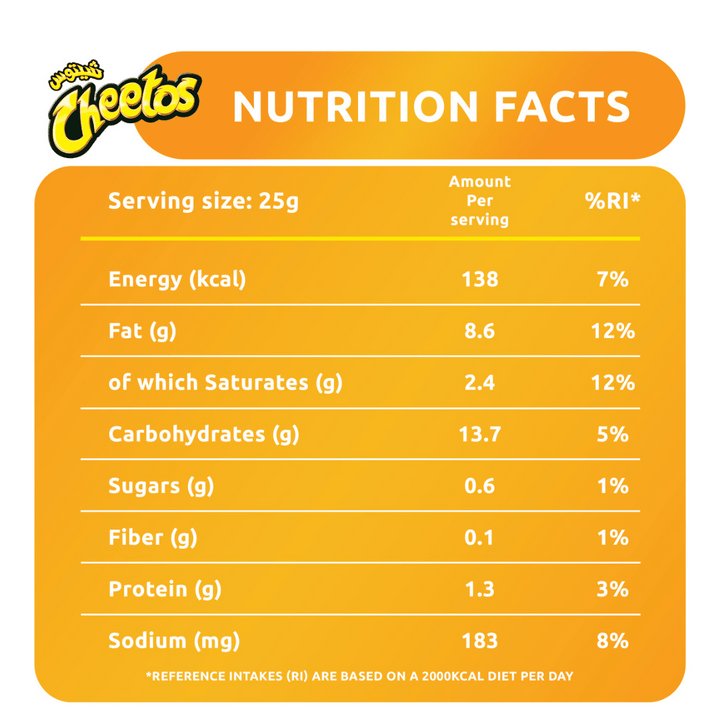 Cheetos Crunchy Puffed Corn 16x25g (1)