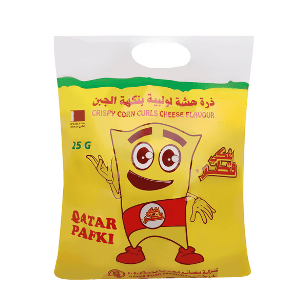 Crispy Corn Curls Cheese Qatar Pafki 25x15g (3)