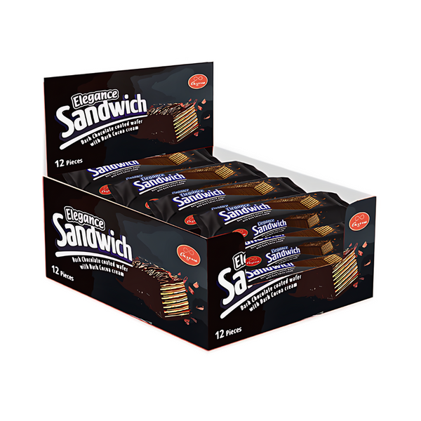 Elegancr Sandwich Dark Chocolate Wafer with Cocoa 600g