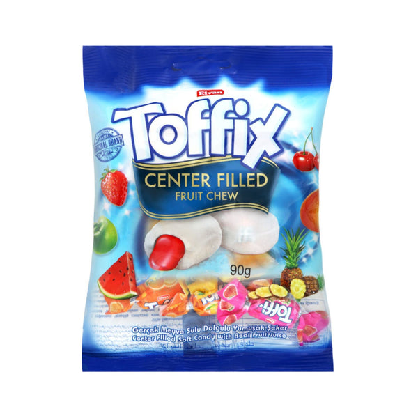Elvan Toffix Center Filled Fruit Chew 90g