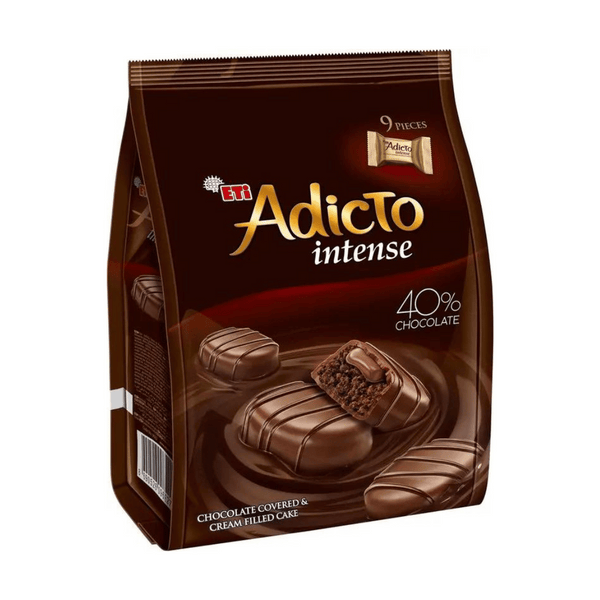 Eti Adicto Intense Chocolate Covered Cake with Cream Filling 9x16g (1)