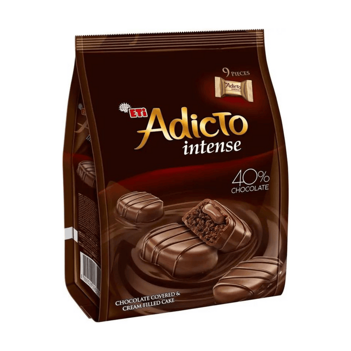 Eti Adicto Intense Chocolate Covered Cake with Cream Filling 9x16g (1)