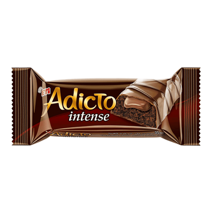 Eti Adicto Intense Chocolate Covered Cake with Cream Filling 9x16g