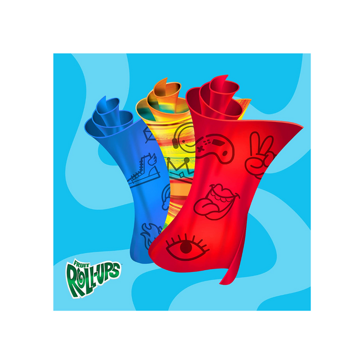 Fruit Roll-Ups Fruit Flavored Snacks Tropical Tie-Dye 141g (4)