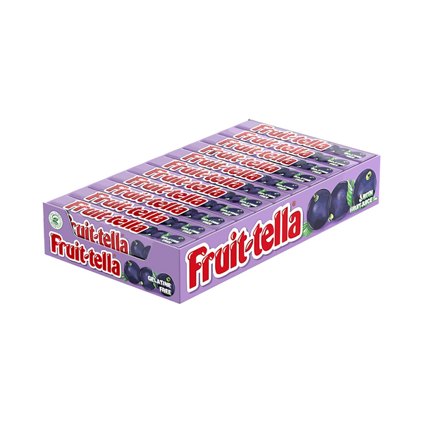 Fruit-tella Blackcurrant Flavored Gelatin Free 36x20g