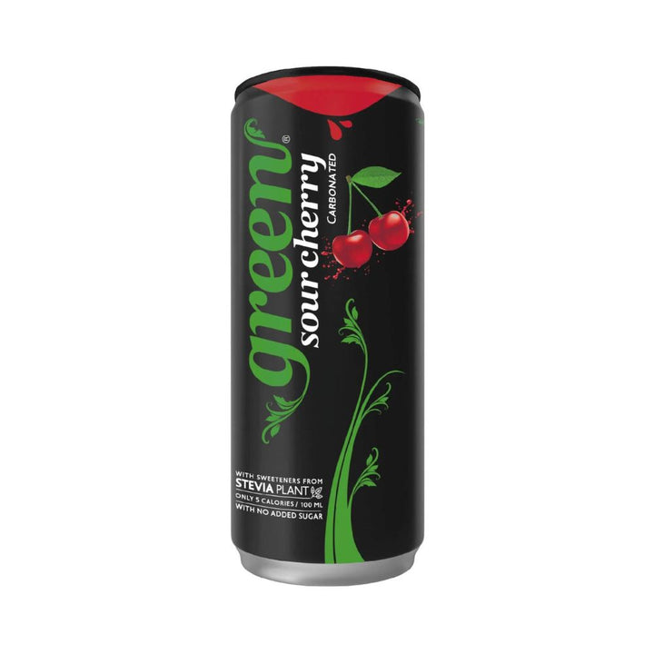 Green Cola Sour Cherry Carbonated Drink 24x330ml (2)