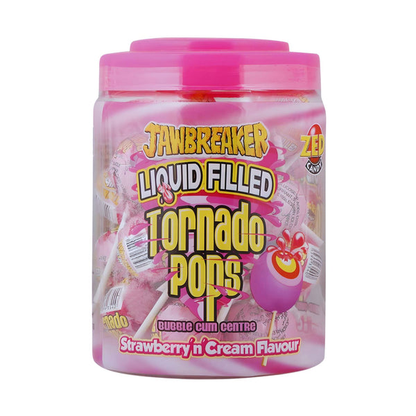 Jawbreaker Liquid Filled Tornado Pops Bubble Gum Centre 30×33.3g