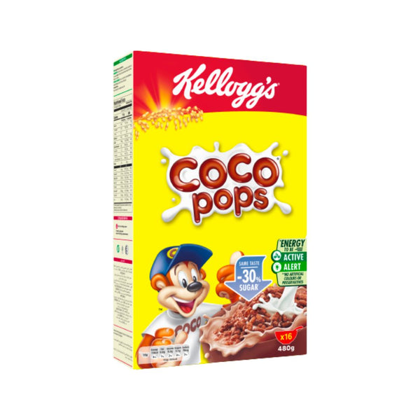 Kelloggs Coco Pops Crispy Chocolate 205 Sugarless 480g