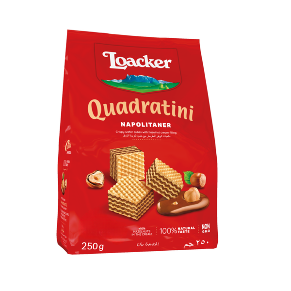 LOACKER QUADRATINI NAPOLITANER 250 GM