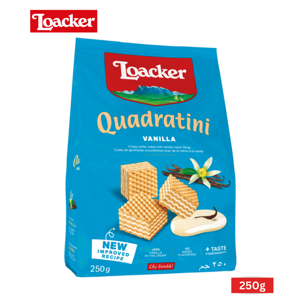 LOACKER QUADRATINI VANILLA 250G