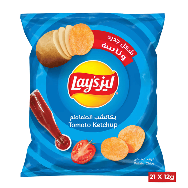 Lay’s Tomato Ketchup Chips 21x12g