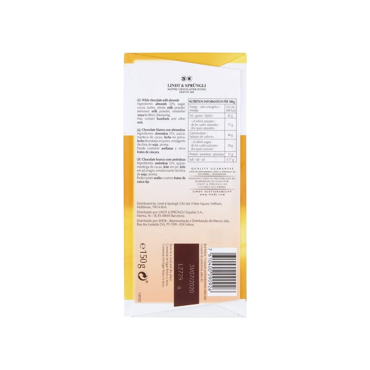 Lindt Les Grandes White Almond Chocolate 150g (2)