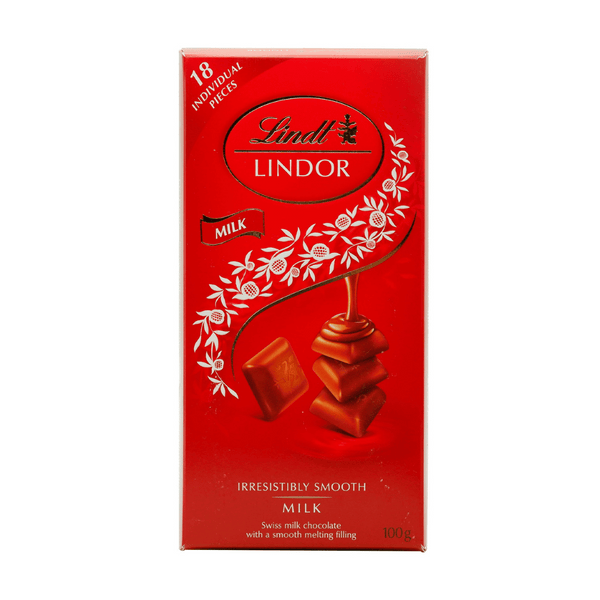 Lindt Lindor Milk Chocolate with Smooth Melting Filling 100g (1)