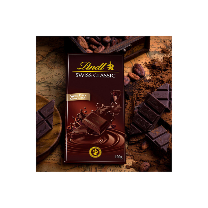 Lindt Swiss Classic Drak Chocolate with Roasted Hazelnuts 100g (1)