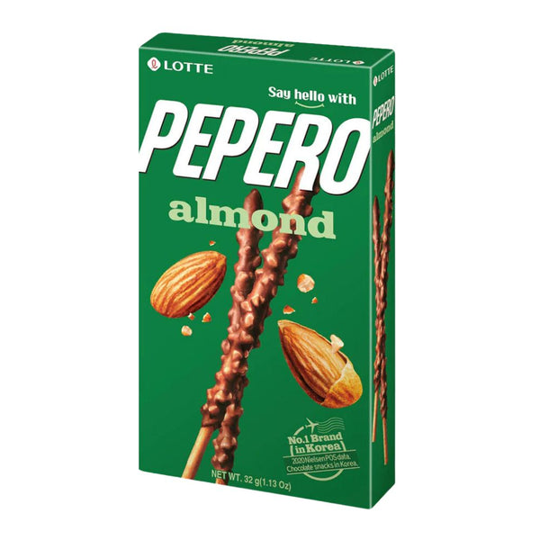 Lotte Pepero Almond Chocolate Snack 8x32g