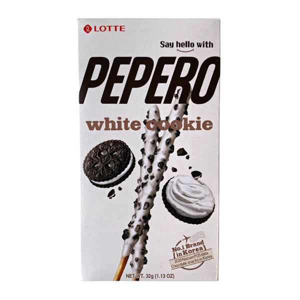 Lotte Pepero White Cookie Snack 8x32g