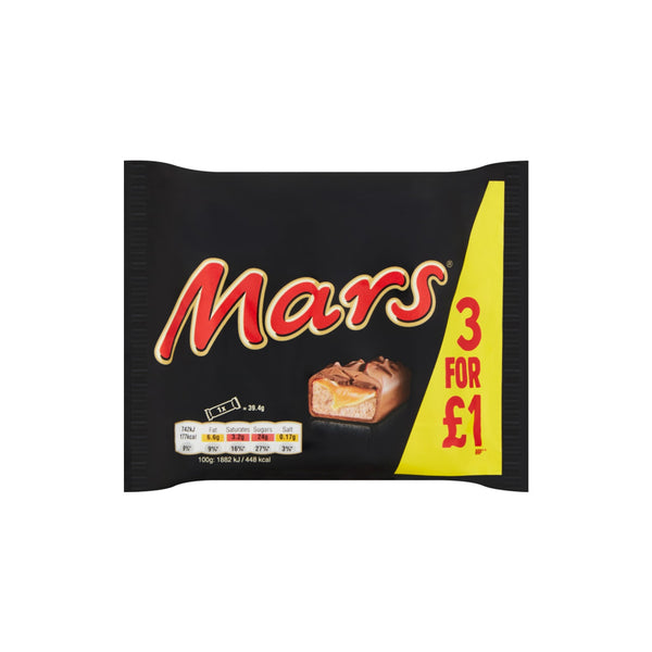 MARS CHOCOLATE 3X39.4G