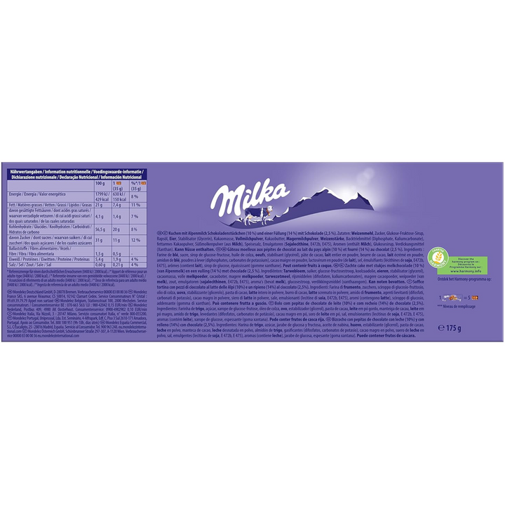 MILKA CHOCOLATE CAKE & CHOCOLATE 175 G