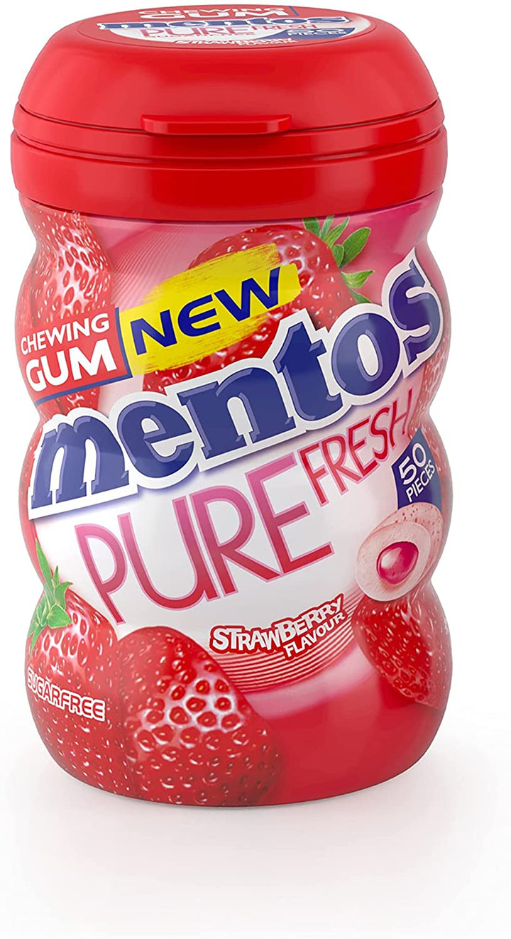 Mentos Pure Fresh strawberry Flavour Chewing Gum Sugar Free 2