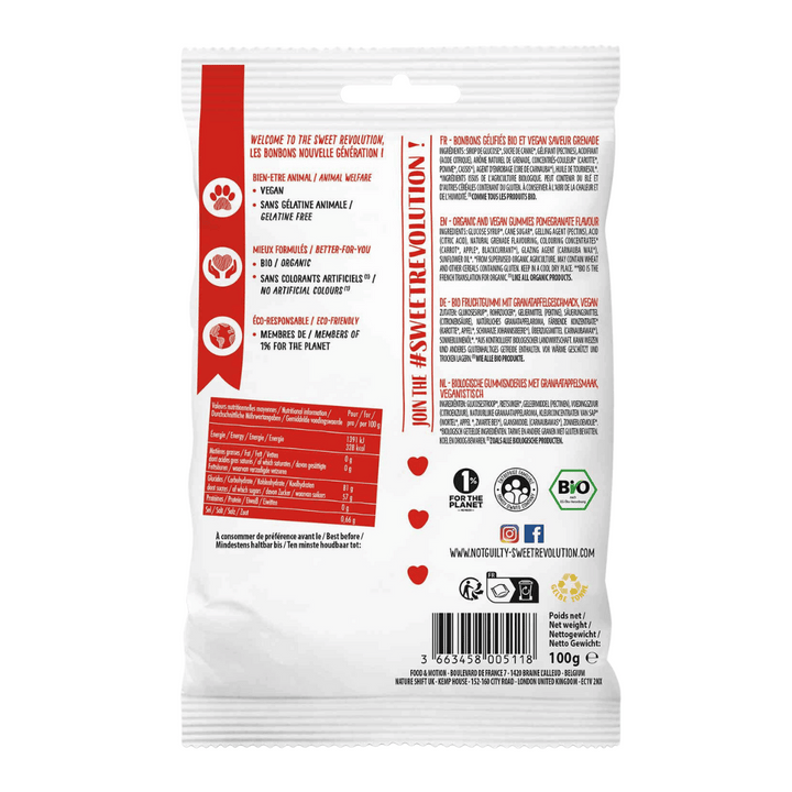 Not Guilty Bio Orgabic &#038; Vegan Pomegranate 100g