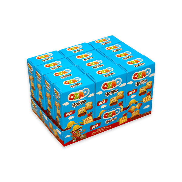 OZMO HOPPO BISCUIT WITH CHOCOLATE CREAM FILLING 12X40G
