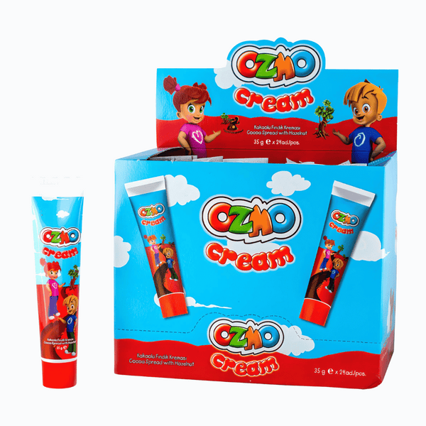 Ozmo Cream Cocoa Tube Spread with Hazelnut 24x35g