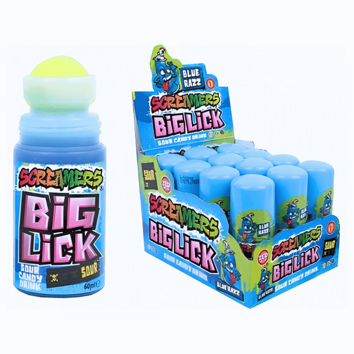 Screamers Big Lick Purple Razz Sour Candy Drink 12x720ml (1)