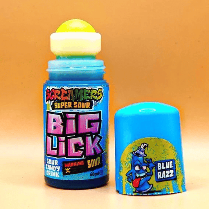 Screamers Big Lick Purple Razz Sour Candy Drink 12x720mlding (1)