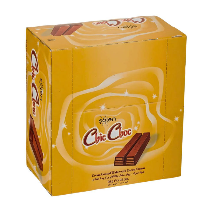 Solen ChicChoc Cocoa Coated Wafer 24x17g (1)