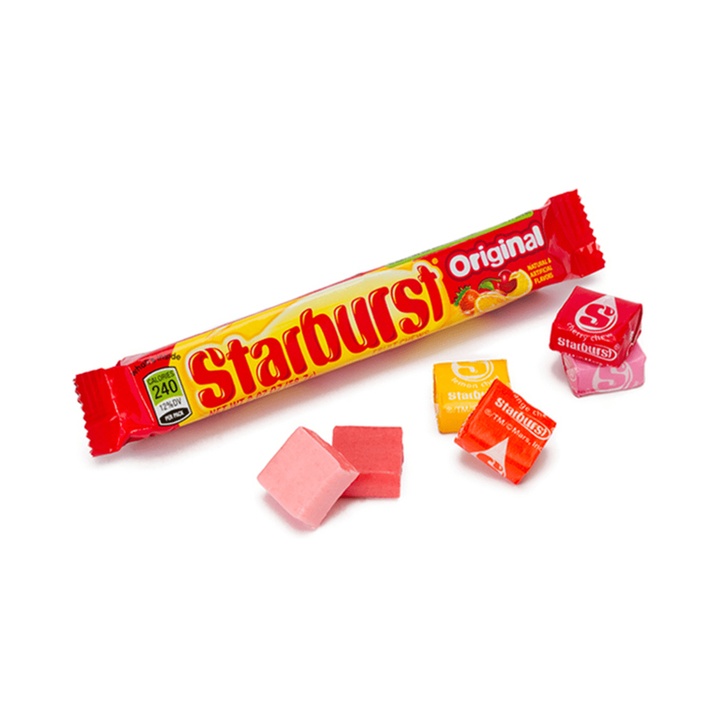 Starburst Favereds Busting with Fruit Juice 24x45g (1)
