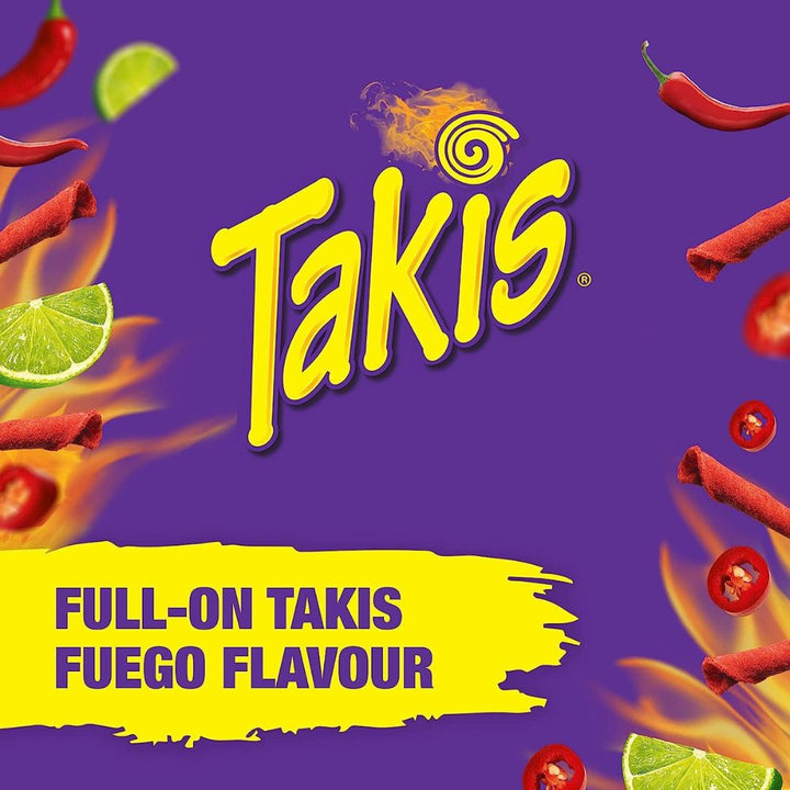 Takis Hot Chili Pepper &#038; Lime Tortilla Chips 56g