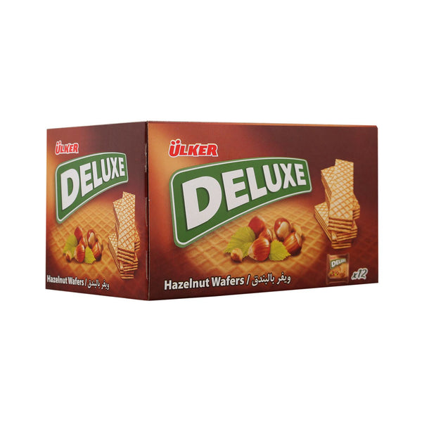 Ulker Deluxe Hazelnut Wafer Small 20 gm x 12