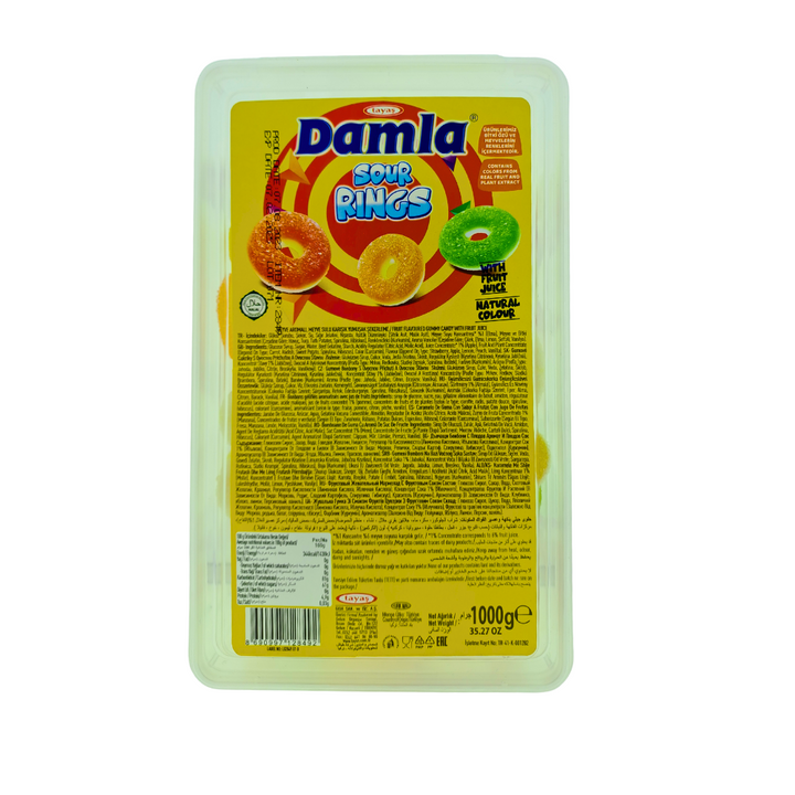 Tayas Damla Sour Rings 1kg