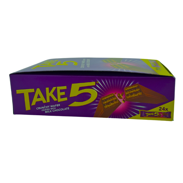 Take 5 Crunchy wafer coated with milk chocolate 24x12.5g