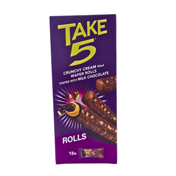 Take 5 crunchy cream wafer rolls