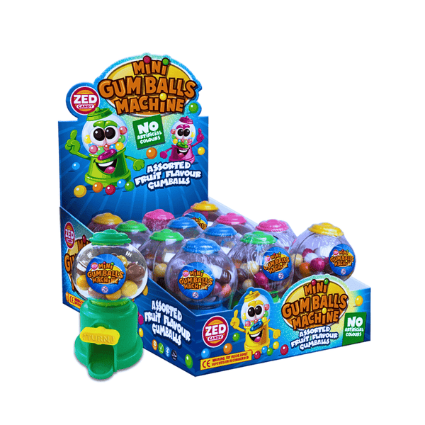Zed Candy Mini Gum Balls Machine 12x40g