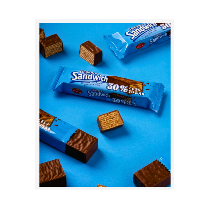 Elegance Sandwich Wafer With Cocoa Cream 12x50g
