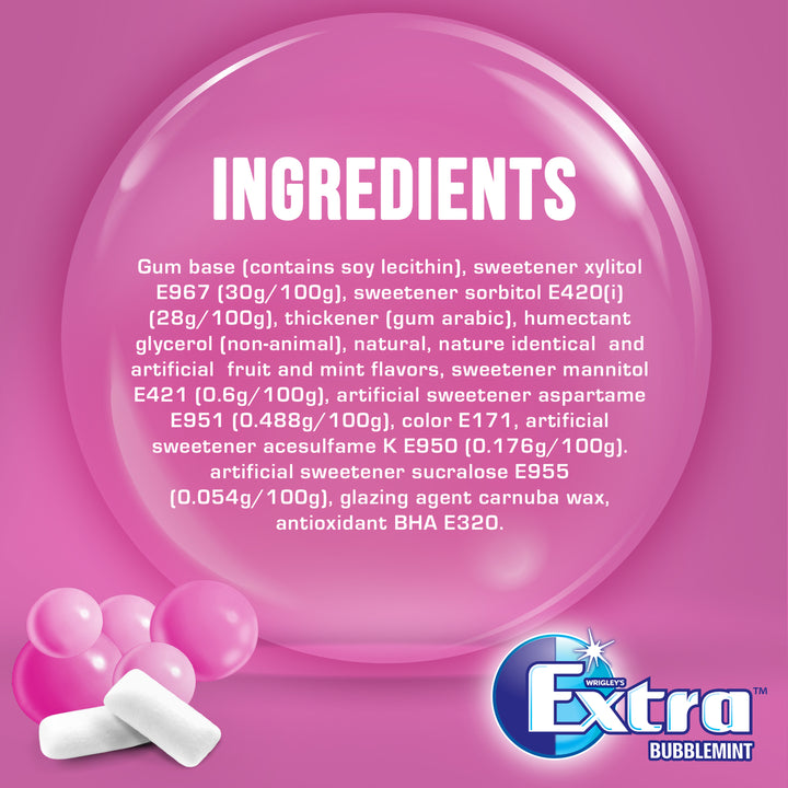 extra gum bubblegum 30 x 10 4