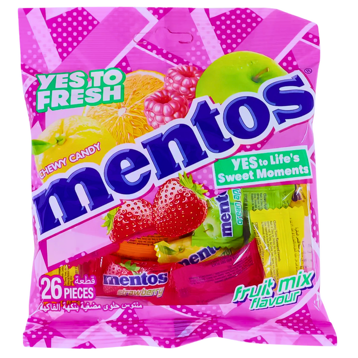 Mentos Chewy Candy Fruit Flavors 26pcs (70.2g)