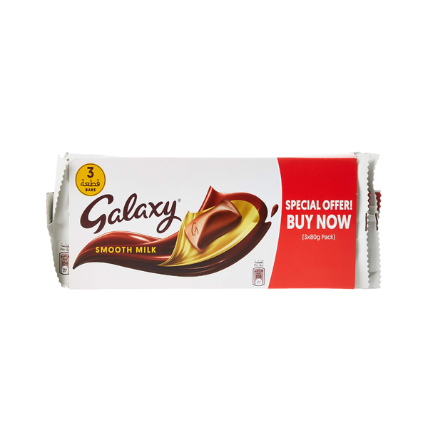 galaxy smooth milk 3x80g