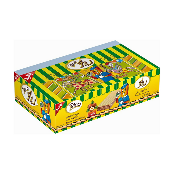 Rico Waffer Finger with Hazelnut Flavor 24x17.6gr